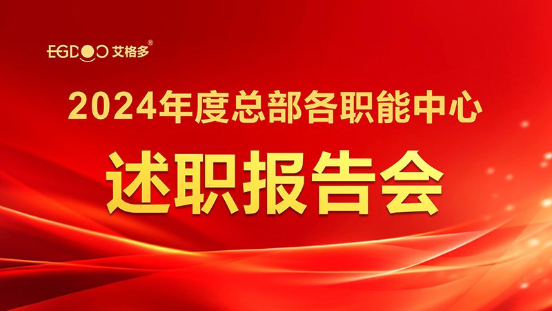 凝智聚能，共啟新程——艾格多集團召開2024年度總部各職能中心述職報告會